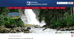 Desktop Screenshot of krimml-wasserfalldorf.at